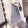 Long Elegant Women Gauze High Waist Skirt